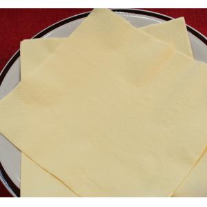 Cheap 2Ply 15&quot; X 17&quot; Ivory 50ct Personalized Napkins With Gold Foil Luncheon for sale