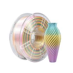Strong Toughness 3D Printer Silk Rainbow Color 1.75mm PLA Filament