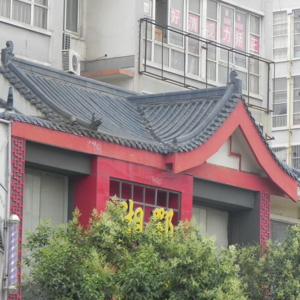 Antique Chinese roof tiles grey glazed