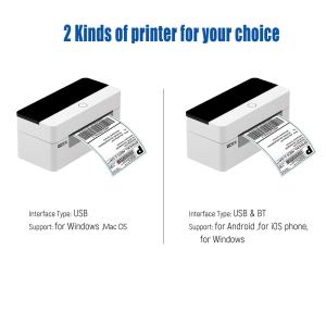 USB Bluetooth Label 110mm Thermal Printer 4x6 Handheld Compatible With