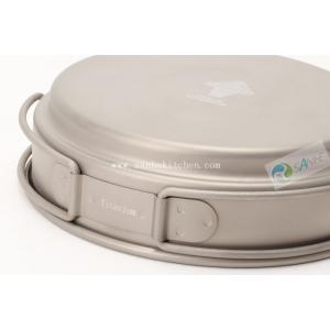 Titanium backpacking cookare 3pcs set with calibration