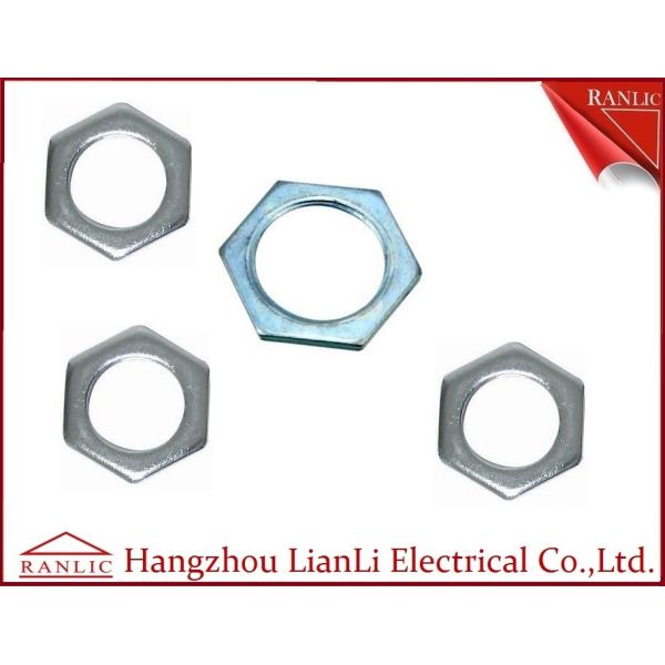 Quality 20mm to 50mm Hot Dip Gal GI Hexagon Locknut 3.0mm to 6.0mm Thickness wholesale