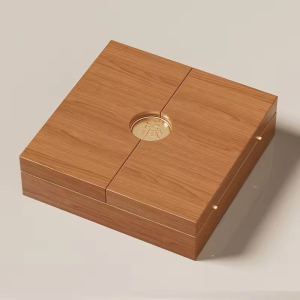 Customized high quality luxury wooden food gift box storage box product display
