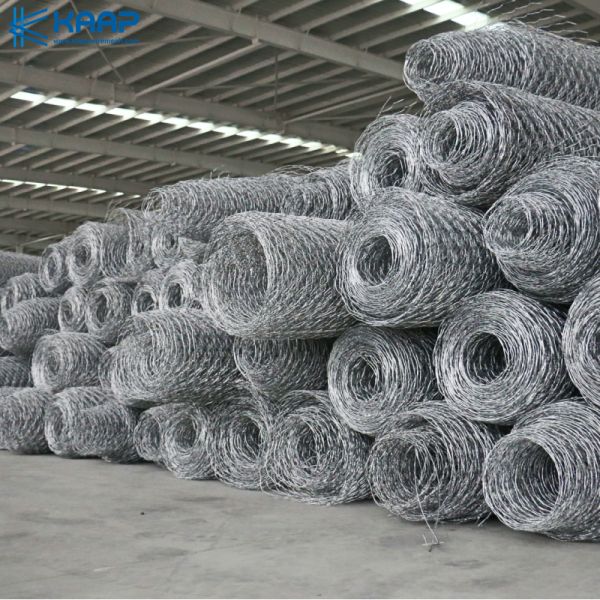 0.3m Width Galvanised Woven Gabion Baskets