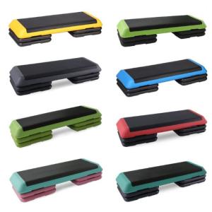 China Gym Fitness Adjustable Gym Aerobic Step With Anti Skid Pedal on sale