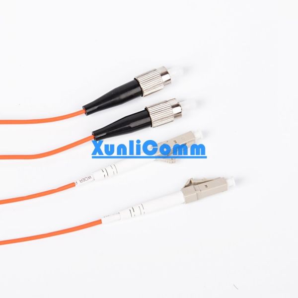 LC - FC Duplex Fiber Optic Patch Cord Anti - Rodent Ceramic Ferrule RoHS