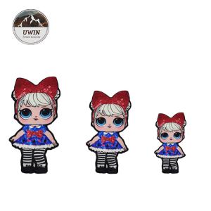 Lovely LOL Woven Patches No Minimum Sequin Material For Clothing Accessories