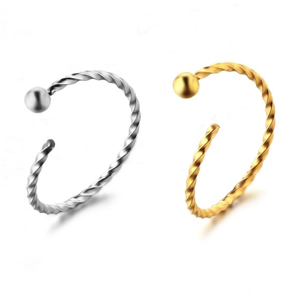 Women new korea style body piercing jewelry gold plated nose ring
