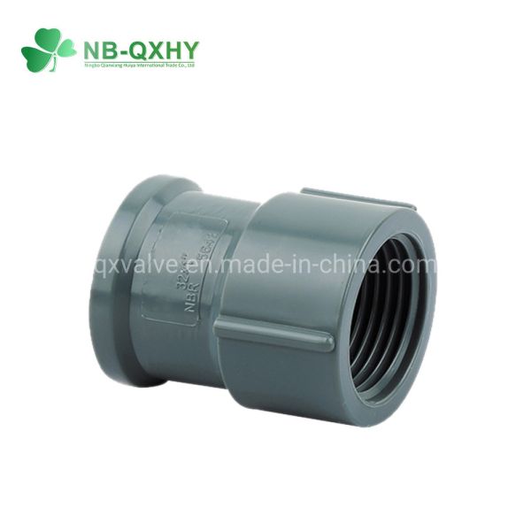 32mm NBR UPVC Plastic Pipe Fitting Female Thread Reducing Adapter Customized