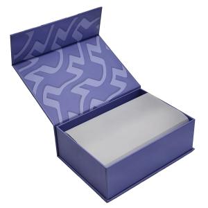 Custom Rigid Silk Scarf Gift Box Paperboard With Tissue Paper And Magnet Closure