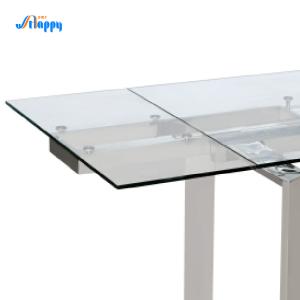 Length 2m Extendable Glass Kitchen Table with Fashionable Design Dt-31120