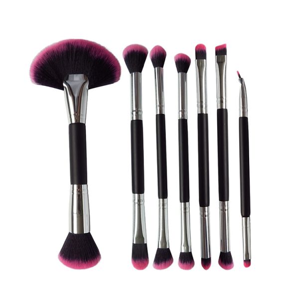 Private Label Double Ended Makeup Brush , Makeup Angled Eye Brow Brush