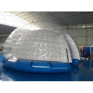 Semi Transparent Inflatable Bubble Tent / Inflatable Yard Tent White PVC