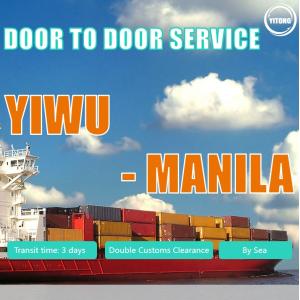 Door To Door Freight From Yiwu To Manila
