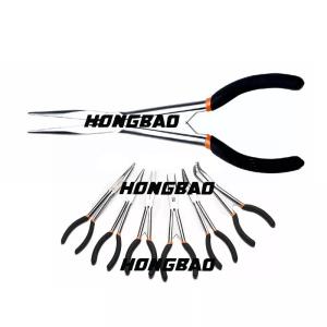 Long Reach Long Nose Pliers Needle Cutting Extra Beveled Teeth Clip