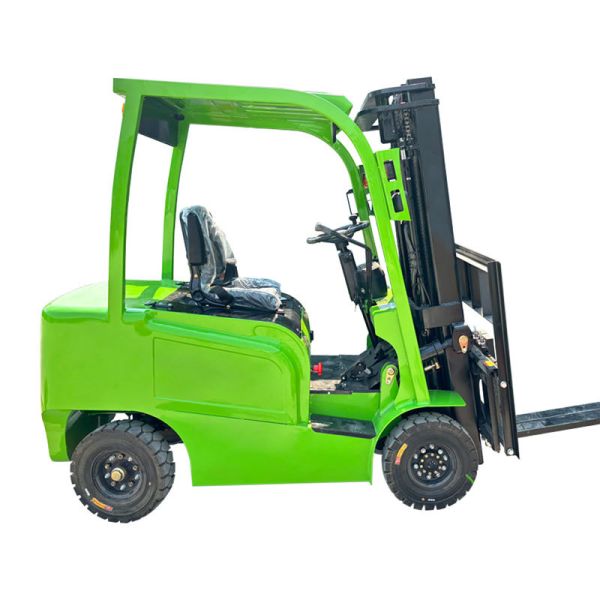 High Quality Electric Forklift Self Loading Stacker Fork Lift Truck Hydraulic