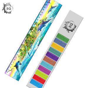 Promotional PET 3D Lenticular Printing Services Plastic Rulers / Lenticular