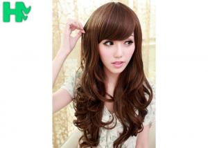Brown Long Wave Natural Synthetic Hair Wigs for Women 70cm Length