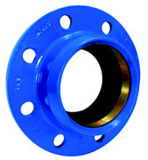 Blue Color Ductile Iron Flange End Quick Adaptor For PE