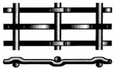 Quarry Industrial Filter Mesh / Rock Screen Mesh High Manganese 65Mn Steel Made