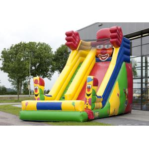 Cheap Single Lane Super Clown Inflatable Slide 6.3m Height With Logo Printing for sale