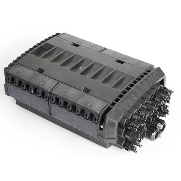 Waterproof Fiber Optic Splice Closure 96 Fiber Flipped Over Design With 24 Cable