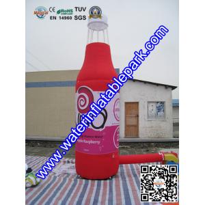 PVC Custom Inflatable Advertising Bottle , 5M Inflatable Bottle Model For