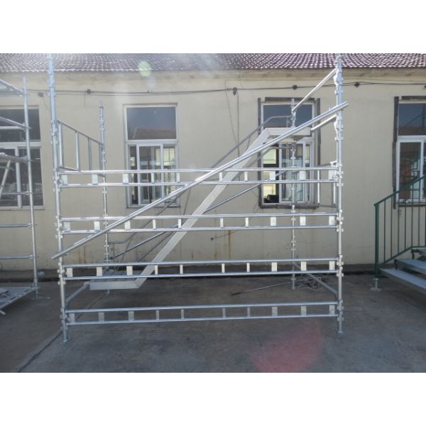Building Projects Haki Scaffolding With HDG Galvanized Steel And Aluminum