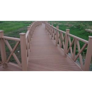 200 X 200mm Aluminum Frame Wpc Balcony Railing Wood Plastic Plastic Composite