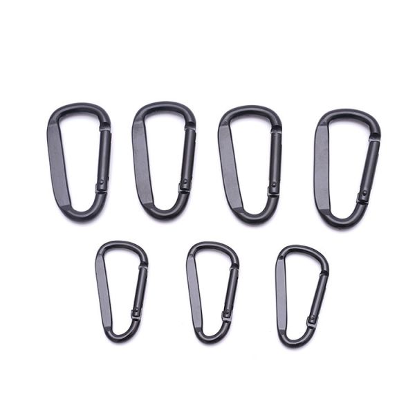 Shipping Cost Aluminum Flat D Ring Metal Keychain Carabiner Hook Samples US 1/Piece