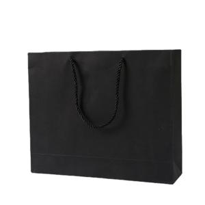 Custom Printed Black Specialty Paper Bags Latest Style for Customized Packaging