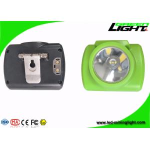 Green Color 15000lux Rechargeable LED Headlamp 6.4Ah Battery Capacity cordless