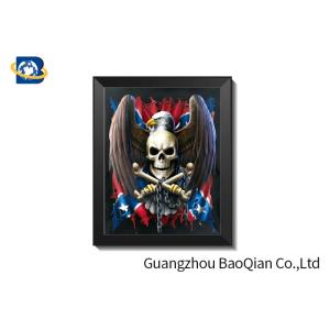 3D Effect Lenticular Flip Wolf / Eagle Pattern PP / PET Material Wall Poster