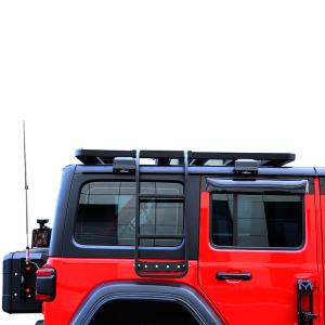 Side Roof Tailgate Ladder for Jeep Wrangler 833X400X261MM Suitable for All