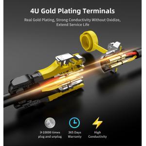 CNLINKO LP20 Gold Plate Contacts Male IP68 3 Pin Connectors Cable Pane Mount Xlr