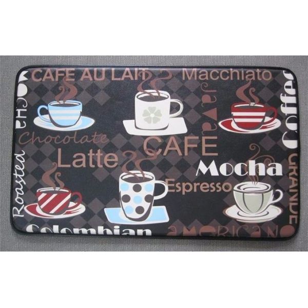 Quality 18*30 Inch Waterproof Door Mats Poppy Flower Pattern Puzzle Style wholesale