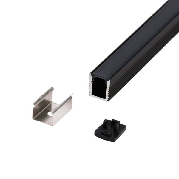 Mini Recessed Square LED Aluminium Profile AL 0809 For Indoor Outdoor Architectu