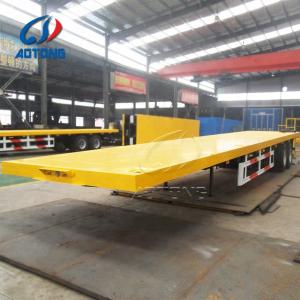 20ft 40ft Container Transport Flatbed Semi Trailer with Mechanical/Hydraulic