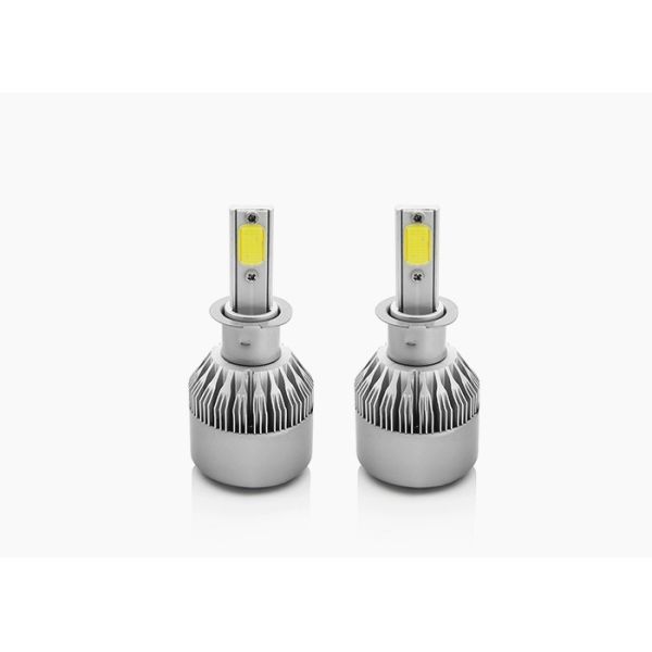 H3 Cob Led Headlight Bulbs , Auto LED Head Lamp 36W 3800lm 30000hrs Life Span