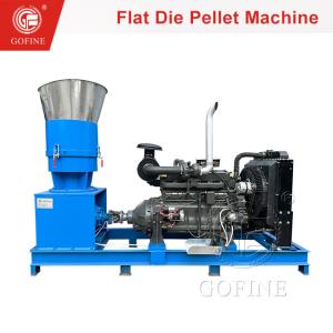 Final Granules 2-8mm Columnar Particles Flat Die Pellet Machine For Fertilizer