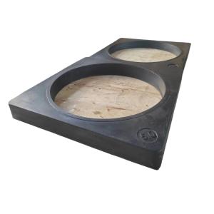 Anti Slip Traffic Cone Rubber Base 1.5g/cm3 370x370mm For 14.5" Traffic Cone