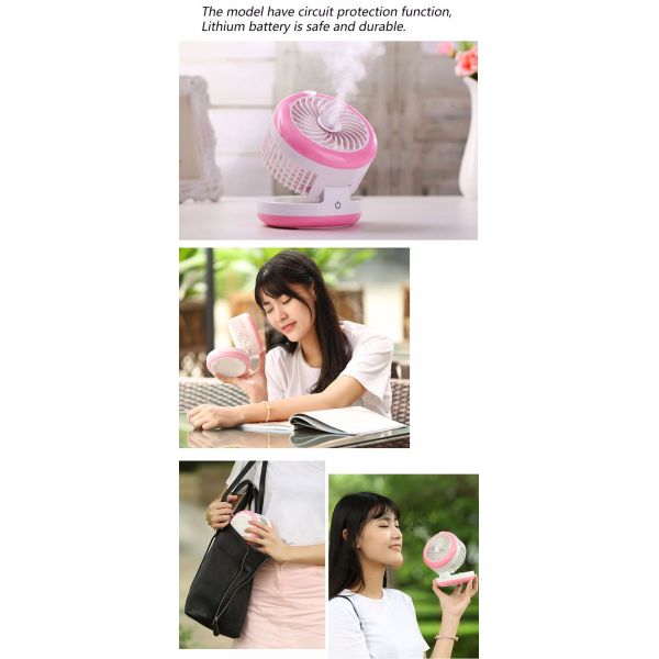 Portable spray cool fan handheld water cooling misting mist fan india