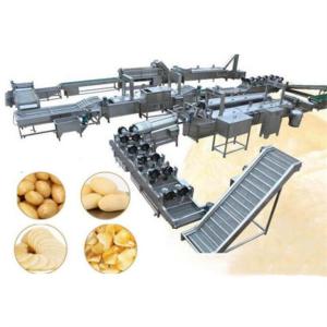 High Productivity Potato Chips frozen French Fries Making Machine 3500KG