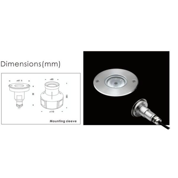 6000K Underwater Led Lights For Swimming Pool / Aquarium / Garden