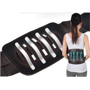 Adjustable Elastic Leather Waist Support Belt , Waist Pain Relief Belt