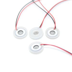 White PZT 23W 1.7M Ultrasonic Atomizing Transducer Ag Electrode