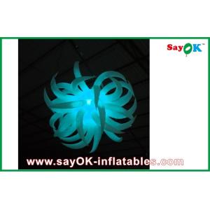White Inflatable Lighting Decoration Inflatable Flower For New Year Decoration