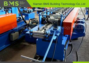 China Shelf Pillar Racking Roll Forming Machine With On Line Punching And PLC Control Cabinet on sale China Shelf Pillar Racking Roll Forming Machine With On Line Punching And PLC Control Cabinet on sale
