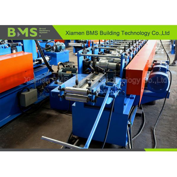 Shelf Pillar Racking Roll Forming Machine With On Line Punching And PLC Control