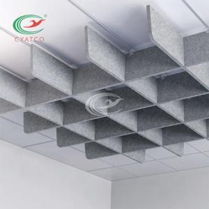 SGS Polyester PET Acoustic Ceiling Panels Harmless Mildewproof
